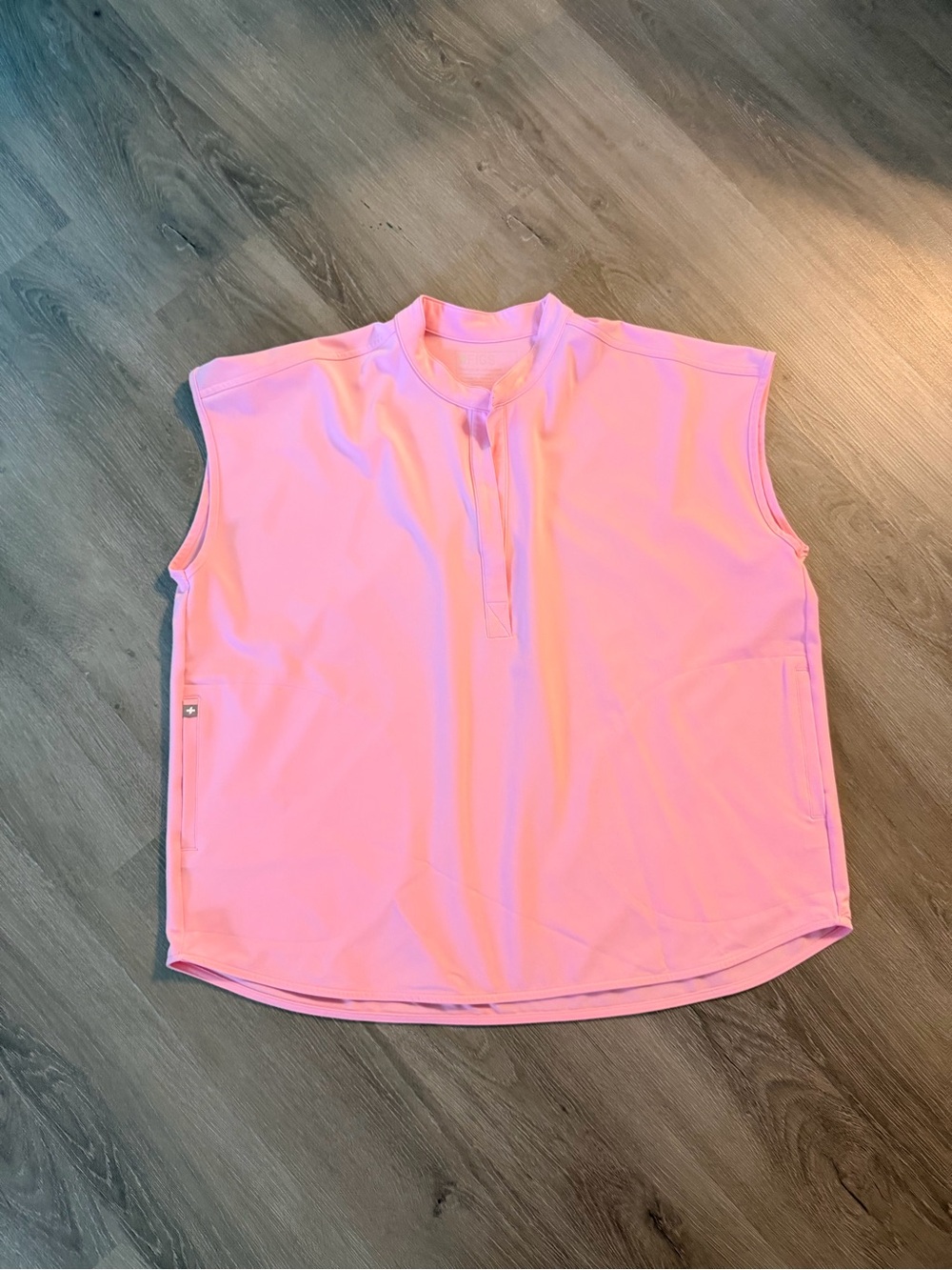 Figs Women’s Fight Club Pink Scrub Top and Jogger Set - Picture 2 of 11